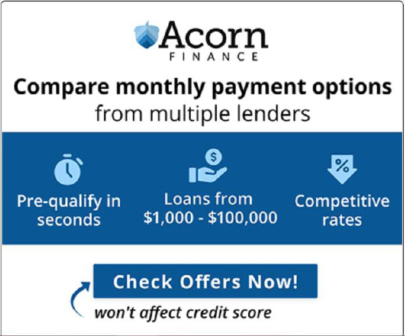 Acorn Finance apply and get affordable payment options from multiplelenders